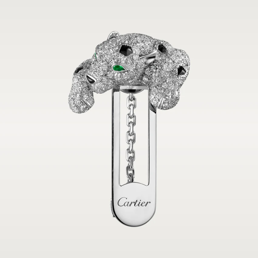Cartier Panthère De Cartier Pocket Gem, White Gold, Emeralds, Onyx, Diamonds Ref. OG000175