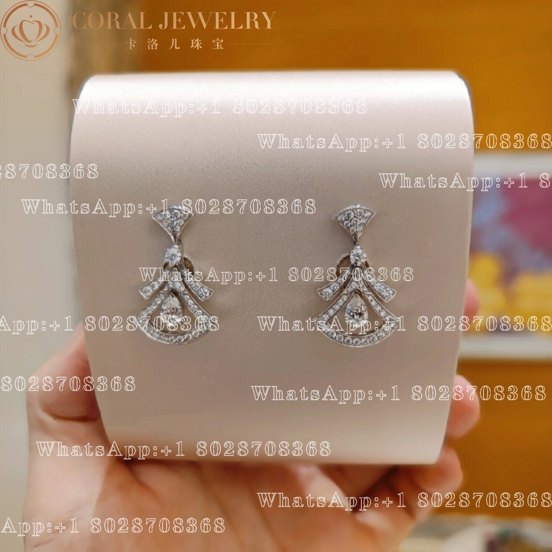 Bulgari Divas' Dream Earrings White Gold Diamonds Ref.: 358221