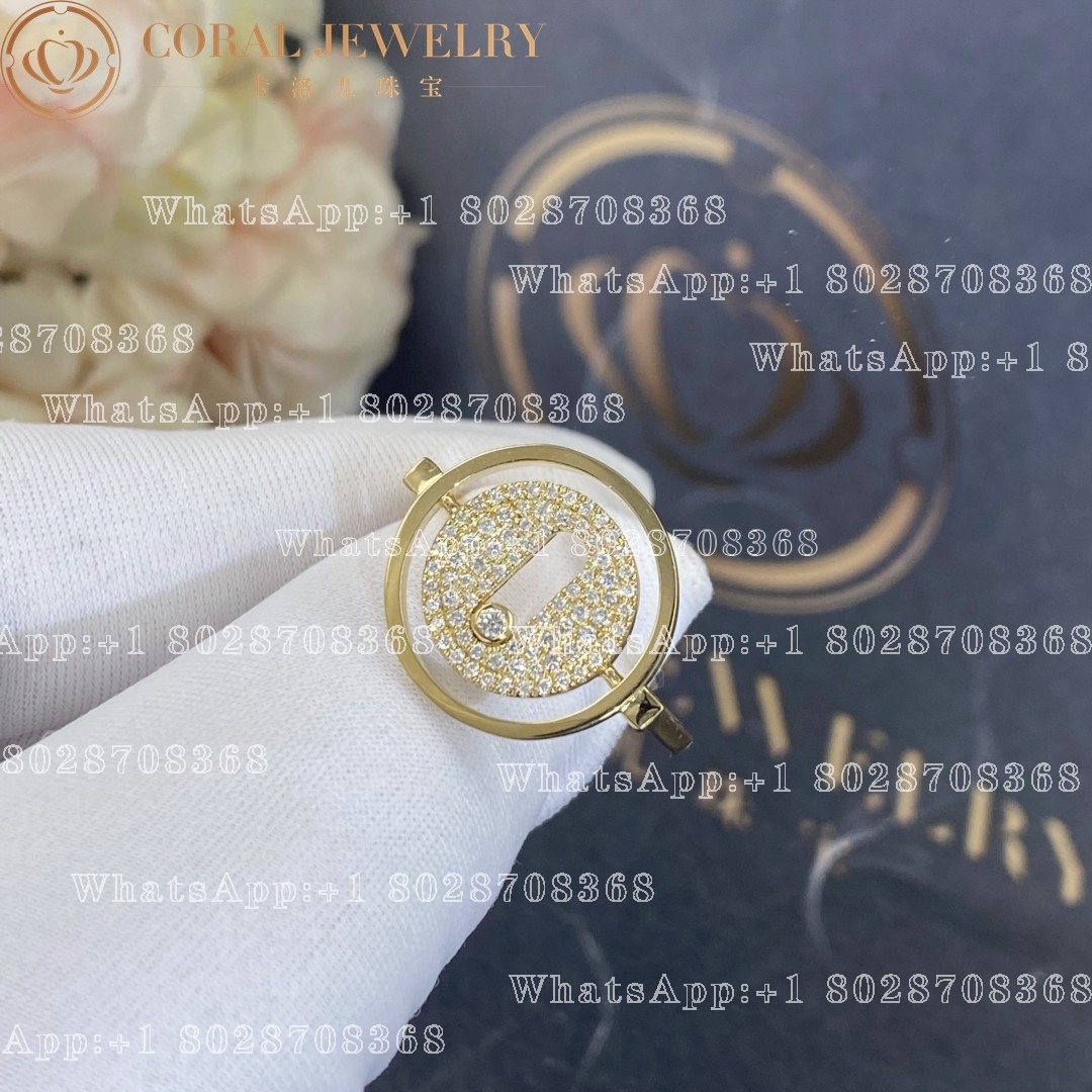 Messika Lucky Move Yellow Gold Ring with Diamonds 07534-YG