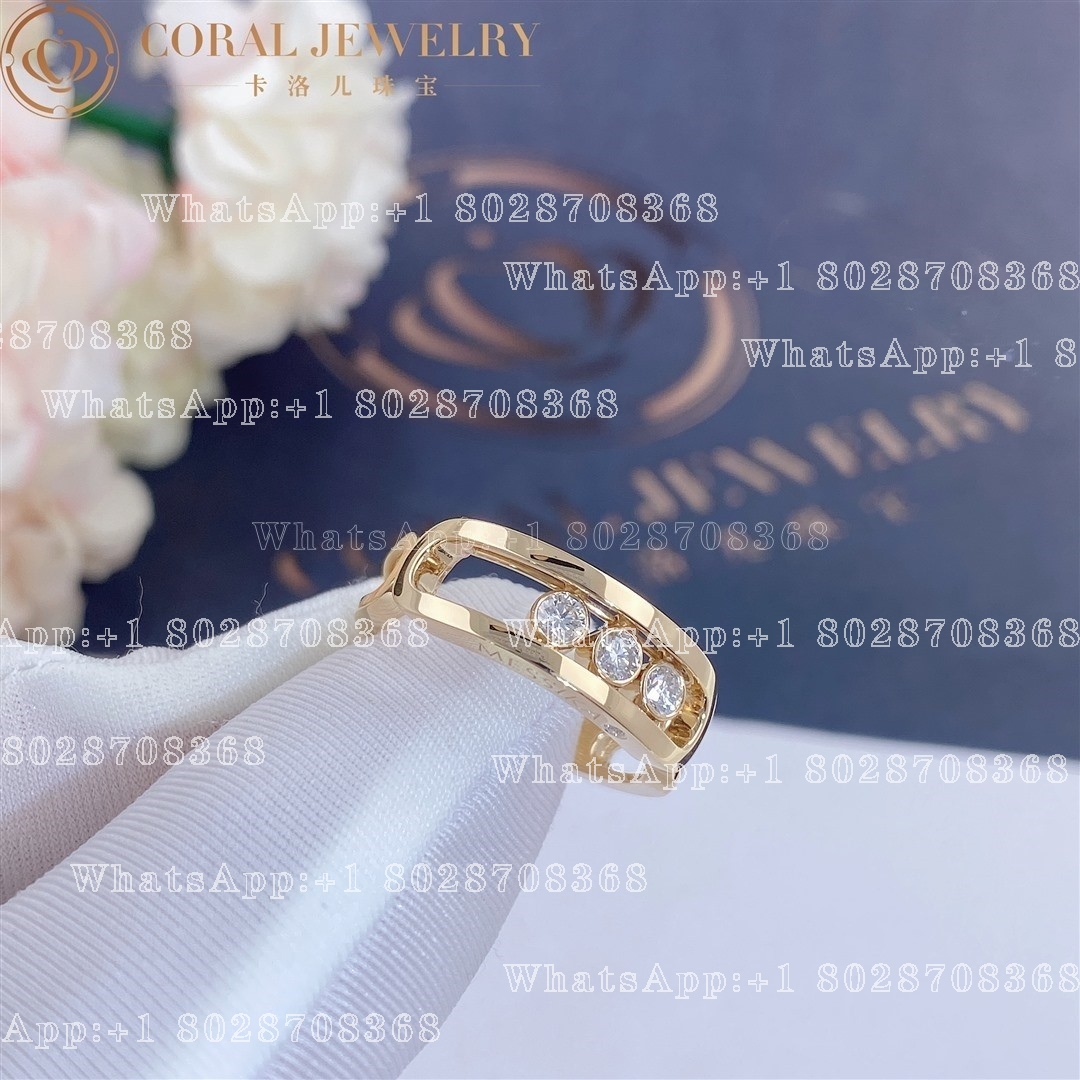 Messika Move Classique Yellow Gold Ring with Diamonds 03998-YG