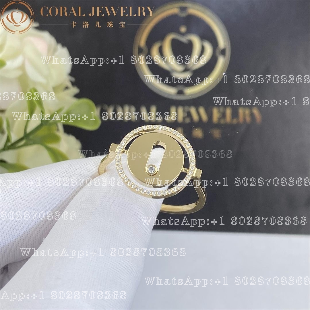 Messika Lucky Move Yellow Gold Ring with Diamonds 07470-YG