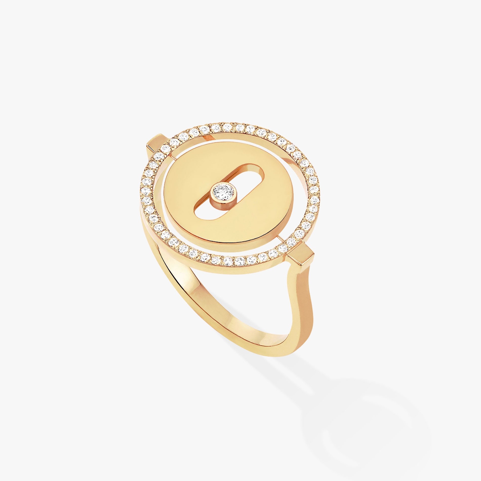 Messika Lucky Move Yellow Gold Ring with Diamonds 07470-YG