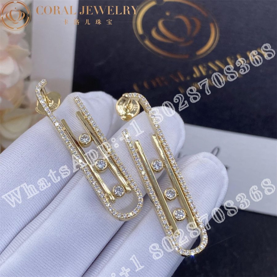 Messika Boucles d'oreilles Move 10th PM Yellow Gold Diamond Earrings 10811-YG - Image 3