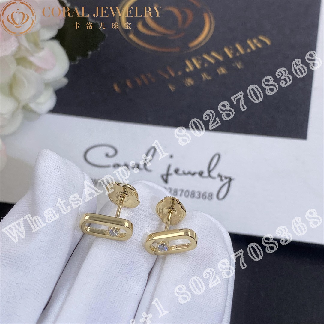 Messika Move Uno Stud Earrings Yellow Diamond Earrings 12305 Yg Coral (6)