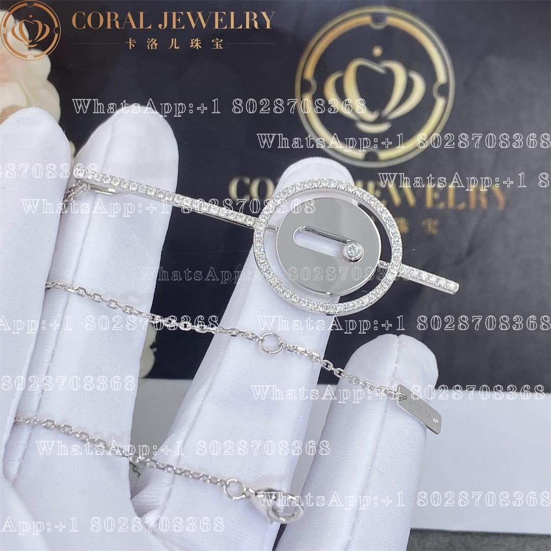 Messika Lucky Move Arrow Necklace White Gold Diamond Necklace 10113-WG