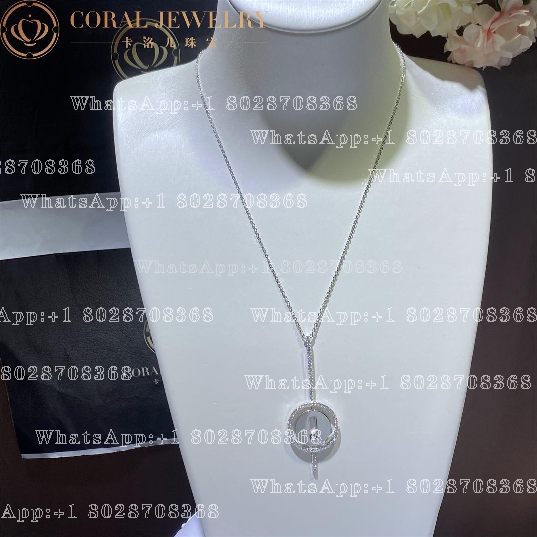Messika Lucky Move Arrow Necklace White Gold Diamond Necklace 10113-WG - Image 7