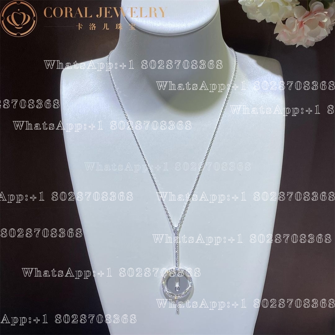 Messika Lucky Move Arrow Necklace White Gold Diamond Necklace 10113-WG