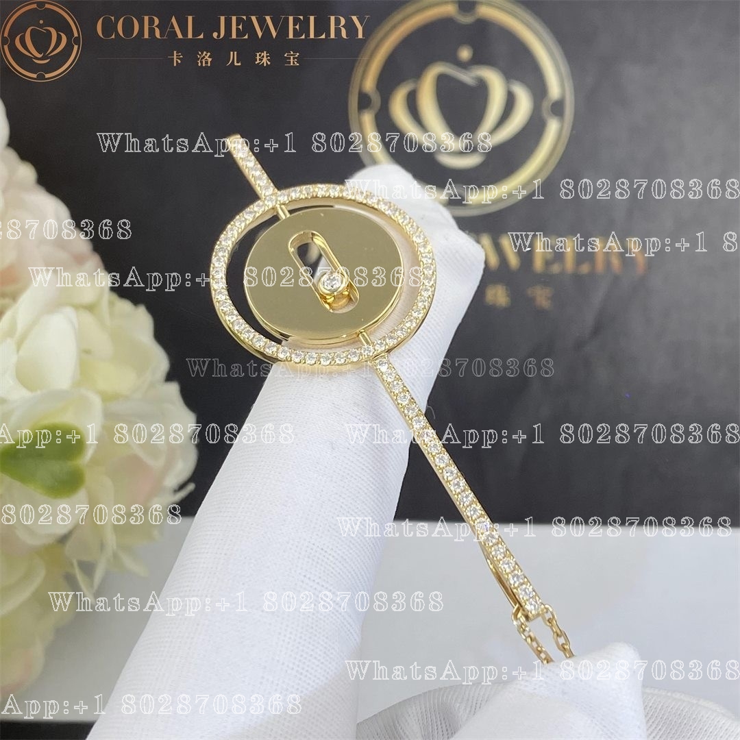 Messika Lucky Move Arrow Necklace Yellow Gold Diamond Necklace 10113-YG - Image 7