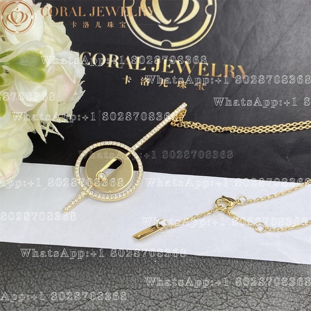 Messika Lucky Move Arrow Necklace Yellow Gold Diamond Necklace 10113-YG - Image 5