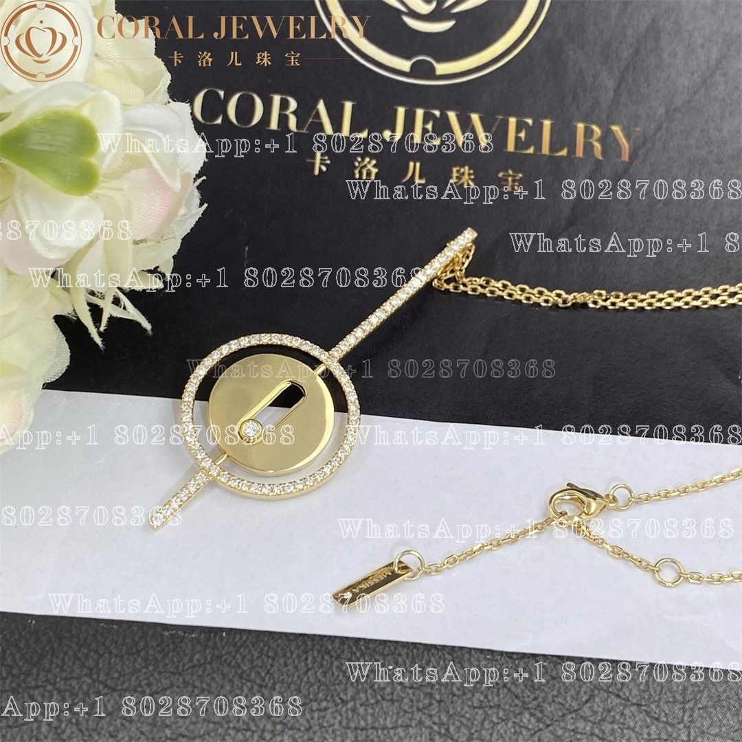 Messika Lucky Move Arrow Necklace Yellow Gold Diamond Necklace 10113-YG - Image 4