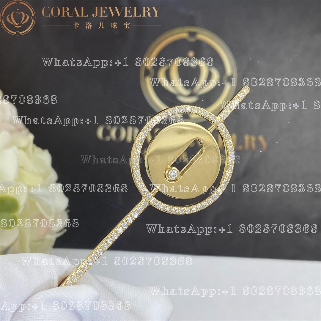Messika Lucky Move Arrow Necklace Yellow Gold Diamond Necklace 10113-YG - Image 3
