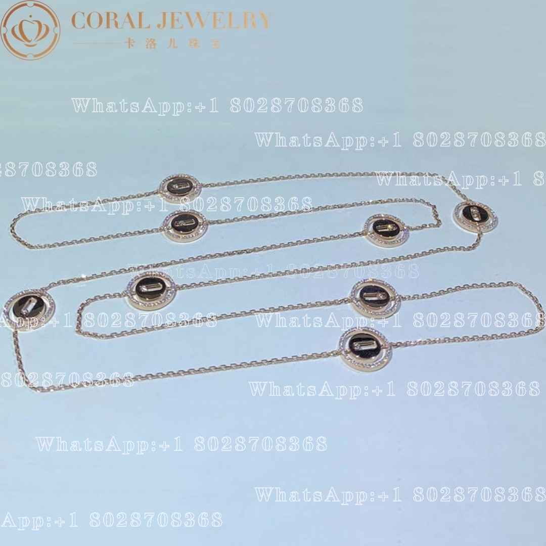 Messika Lucky Move Long Necklace Pink Gold Diamond Necklace 11370-PG - Image 3