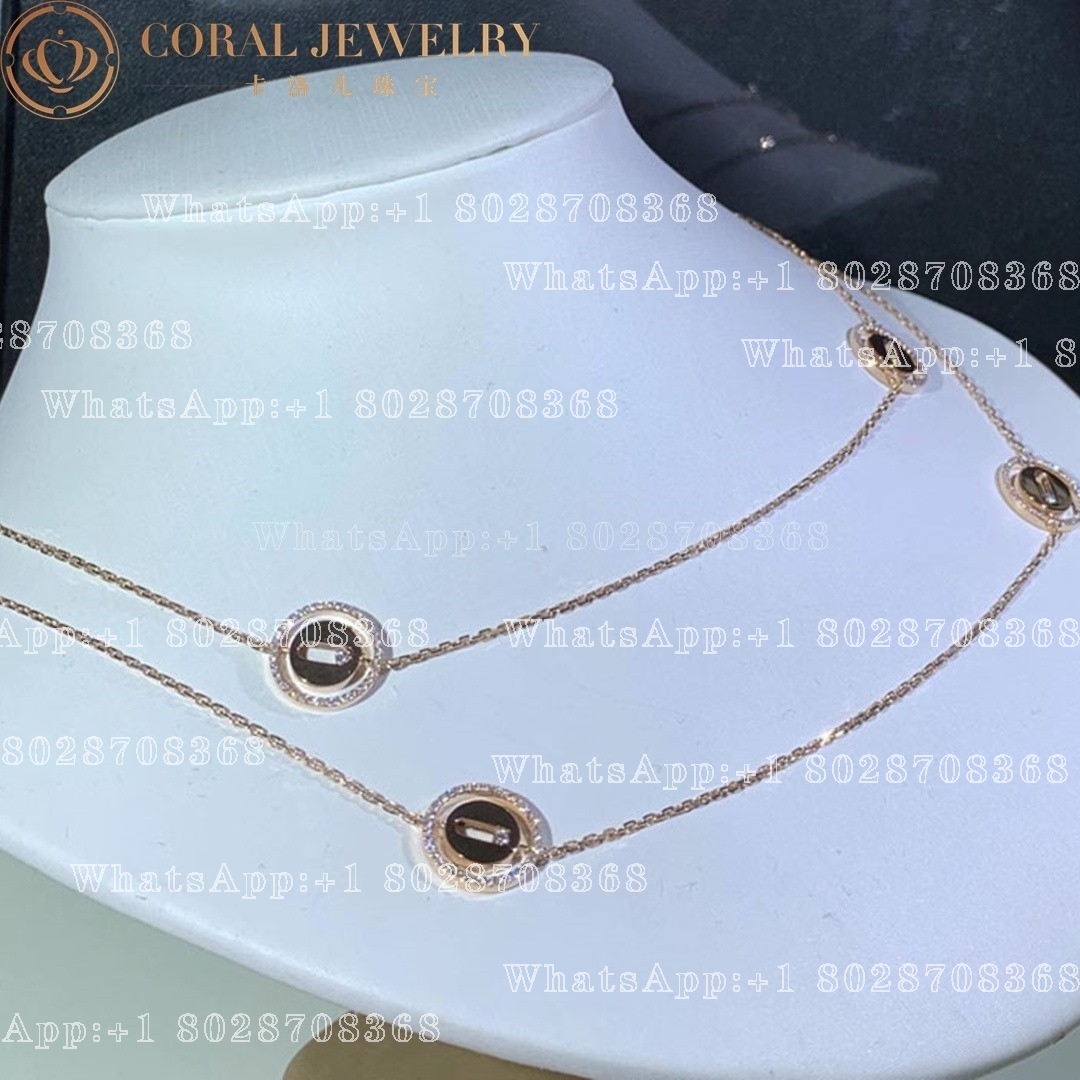 Messika Lucky Move Long Necklace Pink Gold Diamond Necklace 11370-PG - Image 6