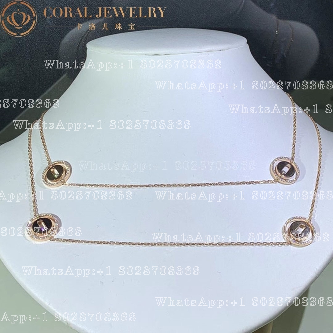 Messika Lucky Move Long Necklace Pink Gold Diamond Necklace 11370-PG - Image 7