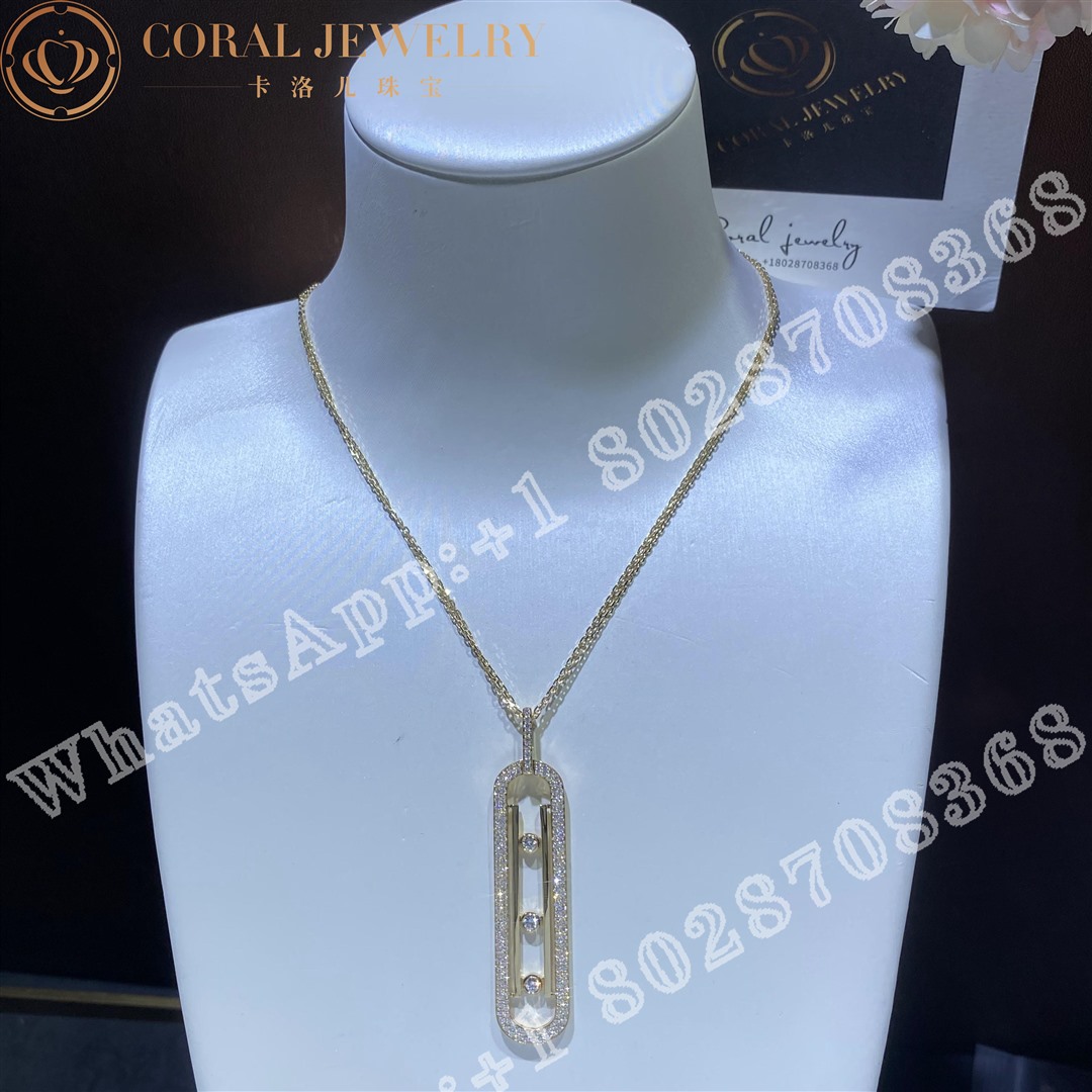 Messika Move 10th anniversary Long Lenght Necklace Yellow Gold Diamond Necklace 07228-YG - Image 10