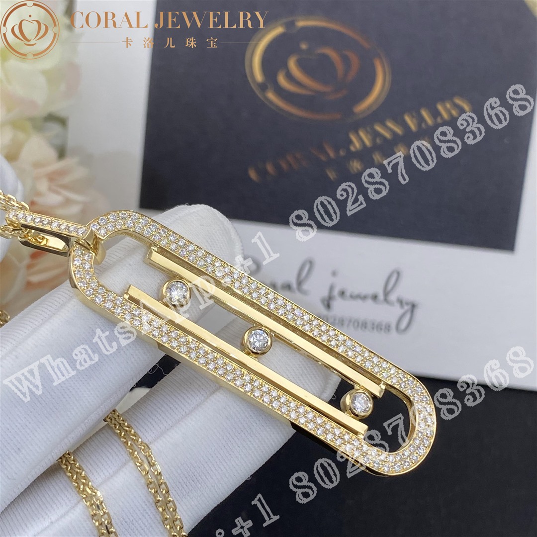 Messika Move 10th anniversary Long Lenght Necklace Yellow Gold Diamond Necklace 07228-YG - Image 4