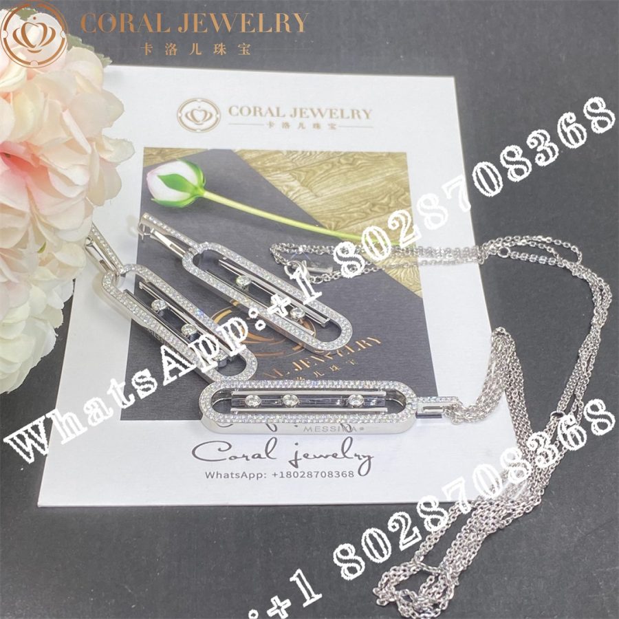 Messika Move 10th Anniversary White Gold Diamond Necklace 07228-WG - Image 9