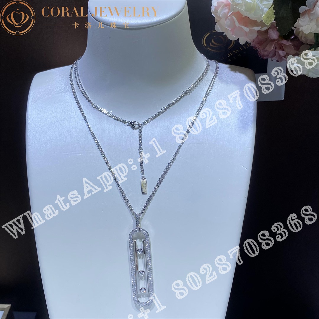 Messika Move 10th Anniversary White Gold Diamond Necklace 07228-WG - Image 13