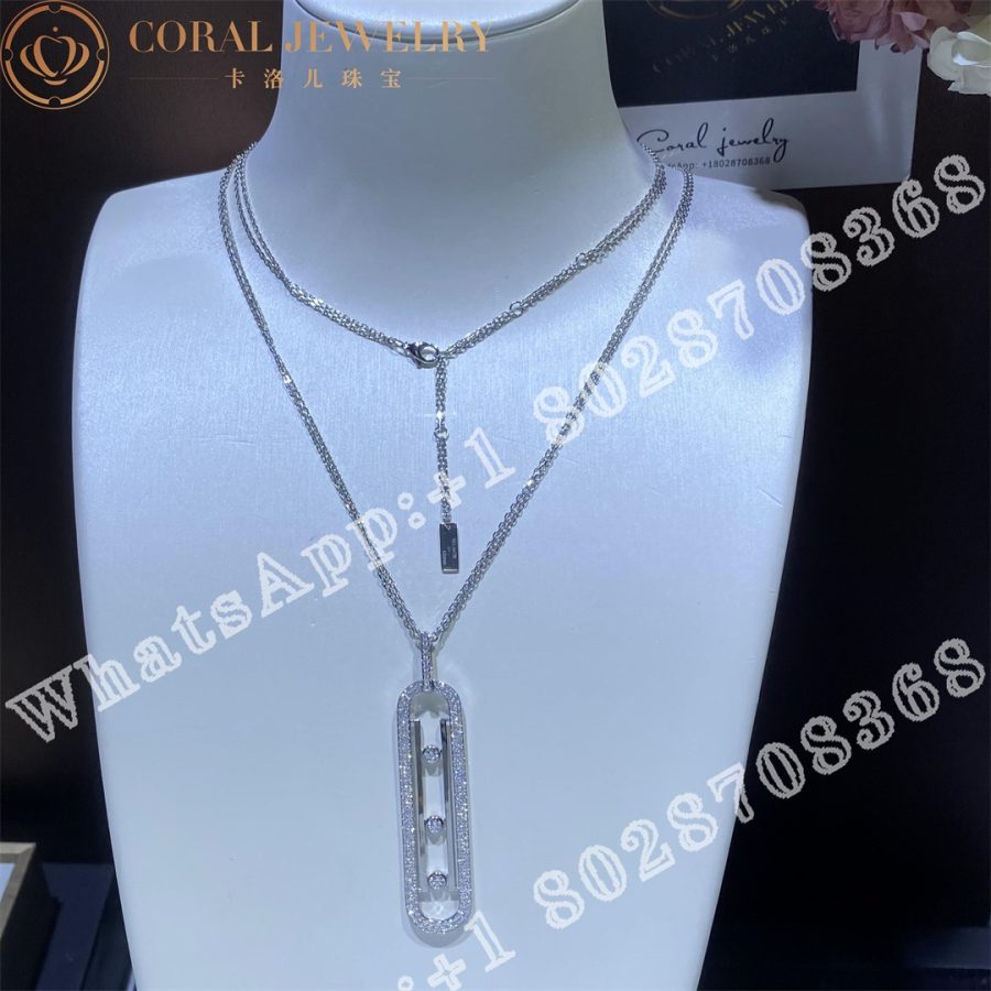 Messika Move 10th Anniversary White Gold Diamond Necklace 07228-WG - Image 14