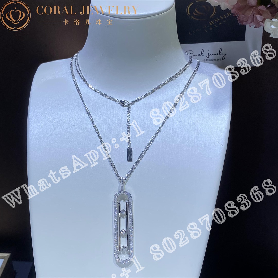 Messika Move 10th Anniversary White Gold Diamond Necklace 07228 Wg Coral (13)