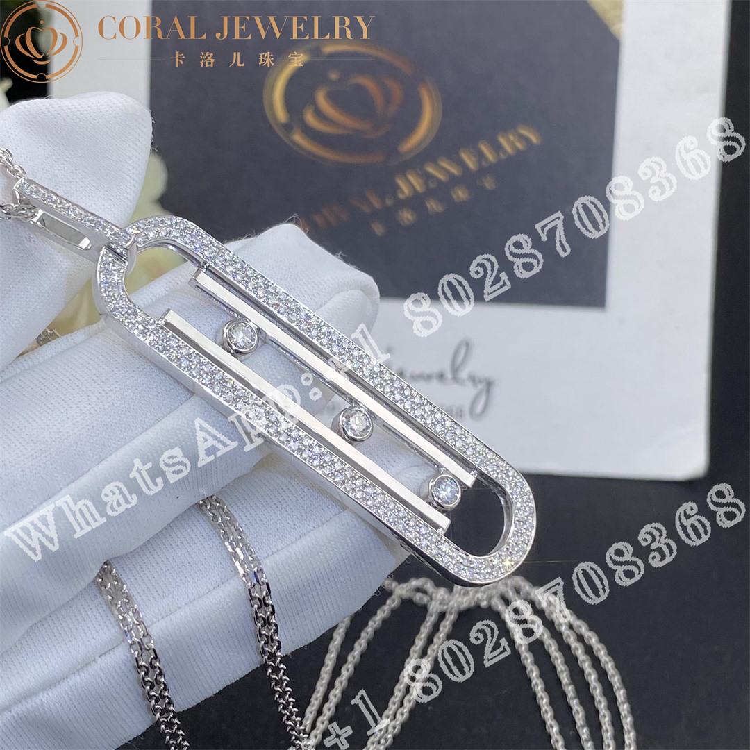 Messika Move 10th Anniversary White Gold Diamond Necklace 07228-WG - Image 4