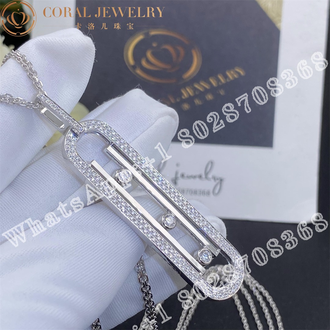 Messika Move 10th Anniversary White Gold Diamond Necklace 07228-WG - Image 5