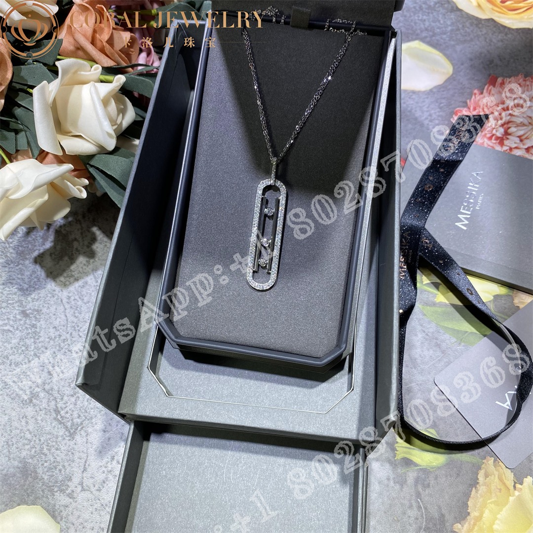 Messika Move 10th Anniversary White Gold Diamond Necklace 07228-WG - Image 15