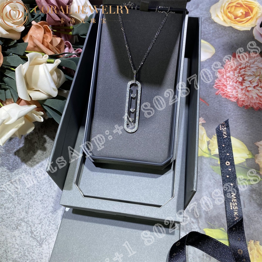 Messika Move 10th Anniversary White Gold Diamond Necklace 07228-WG - Image 16