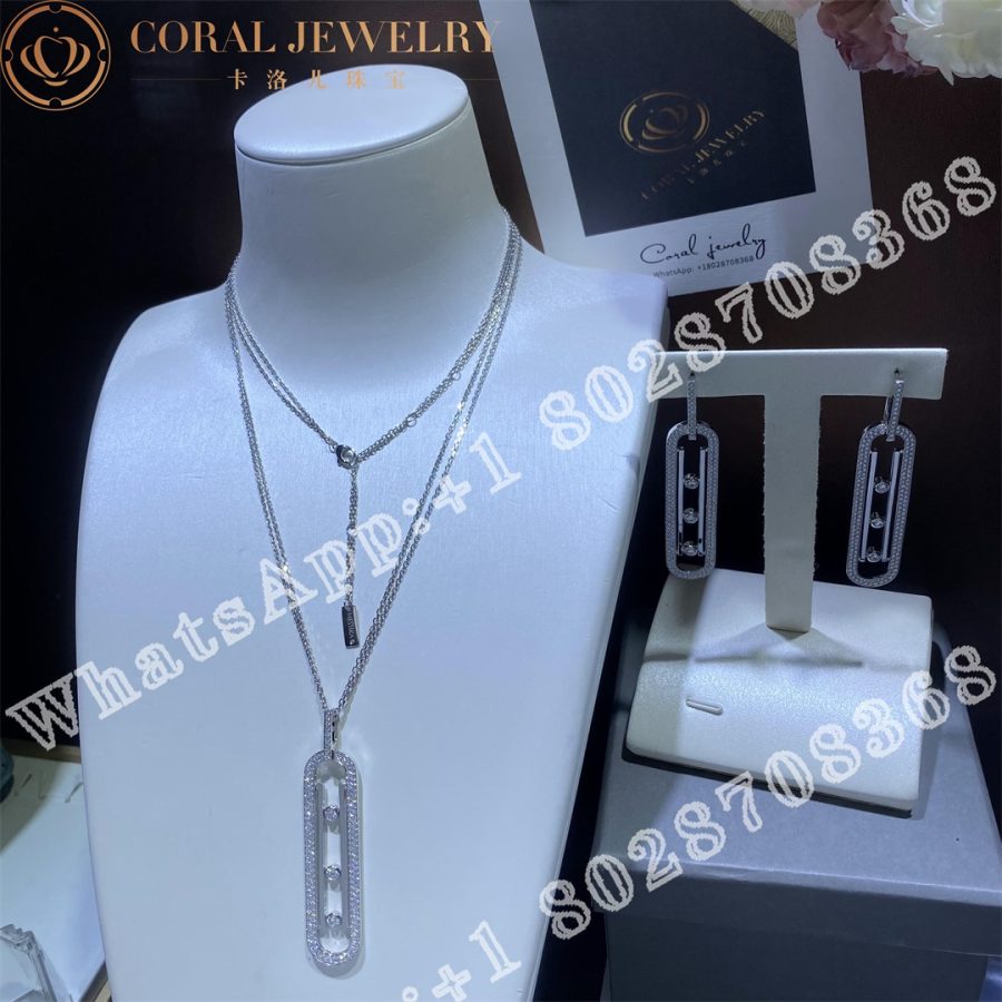 Messika Move 10th Anniversary White Gold Diamond Necklace 07228-WG - Image 12