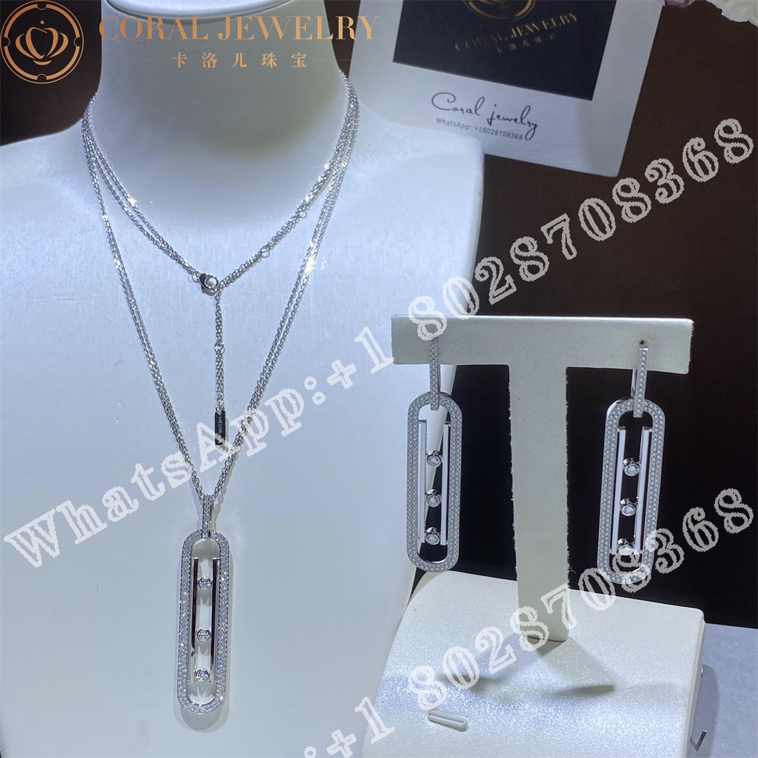 Messika Move 10th Anniversary White Gold Diamond Necklace 07228-WG - Image 10