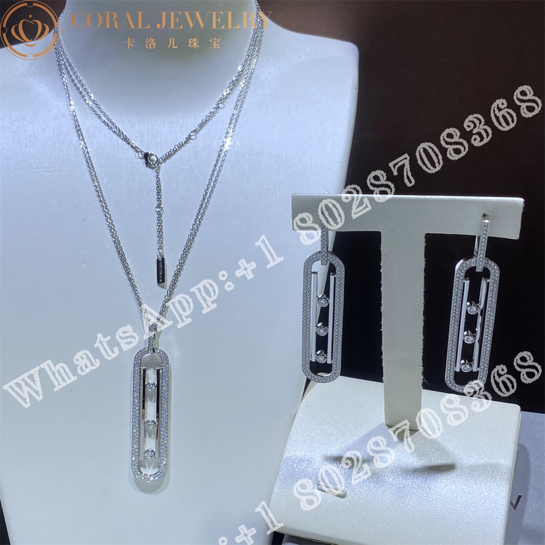 Messika Move 10th Anniversary White Gold Diamond Necklace 07228-WG - Image 11