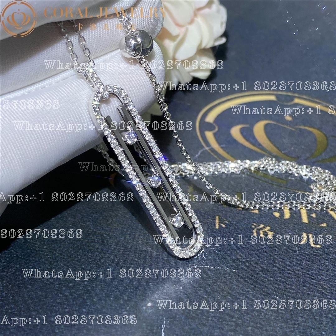 Messika Move 10th PM Necklace White Gold Diamond Necklace 10032-WG