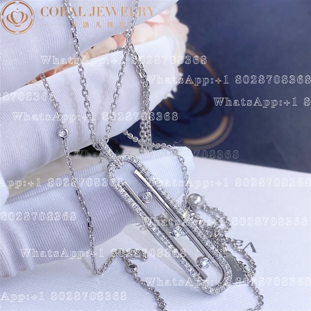 Messika Move 10th PM Necklace White Gold Diamond Necklace 10032-WG - Image 7