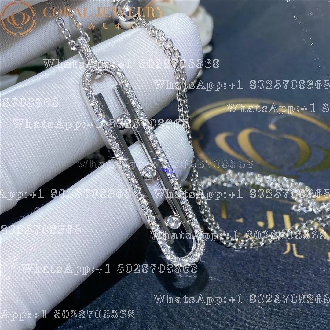 Messika Move 10th PM Necklace White Gold Diamond Necklace 10032-WG