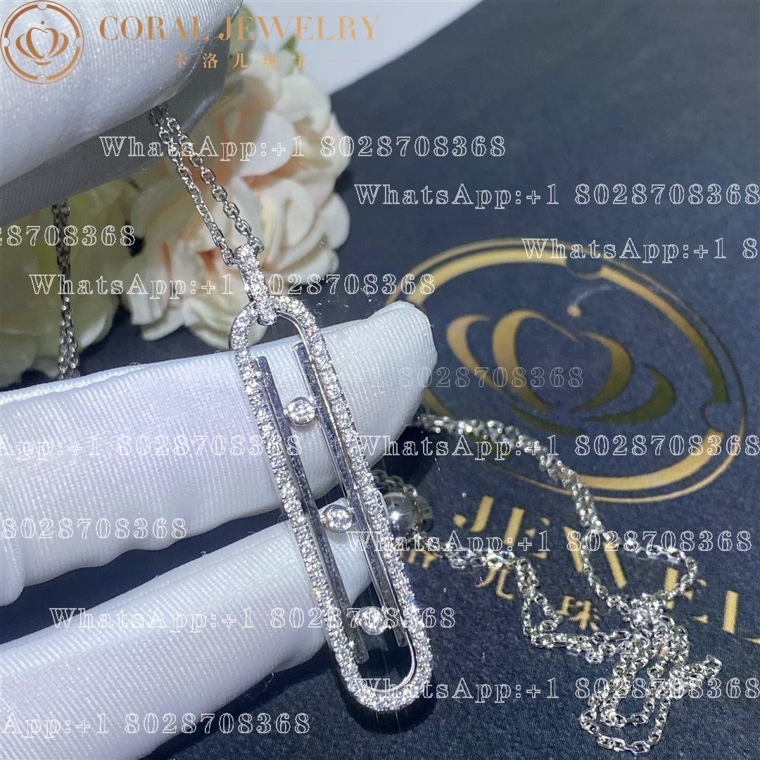 Messika Move 10th PM Necklace White Gold Diamond Necklace 10032-WG