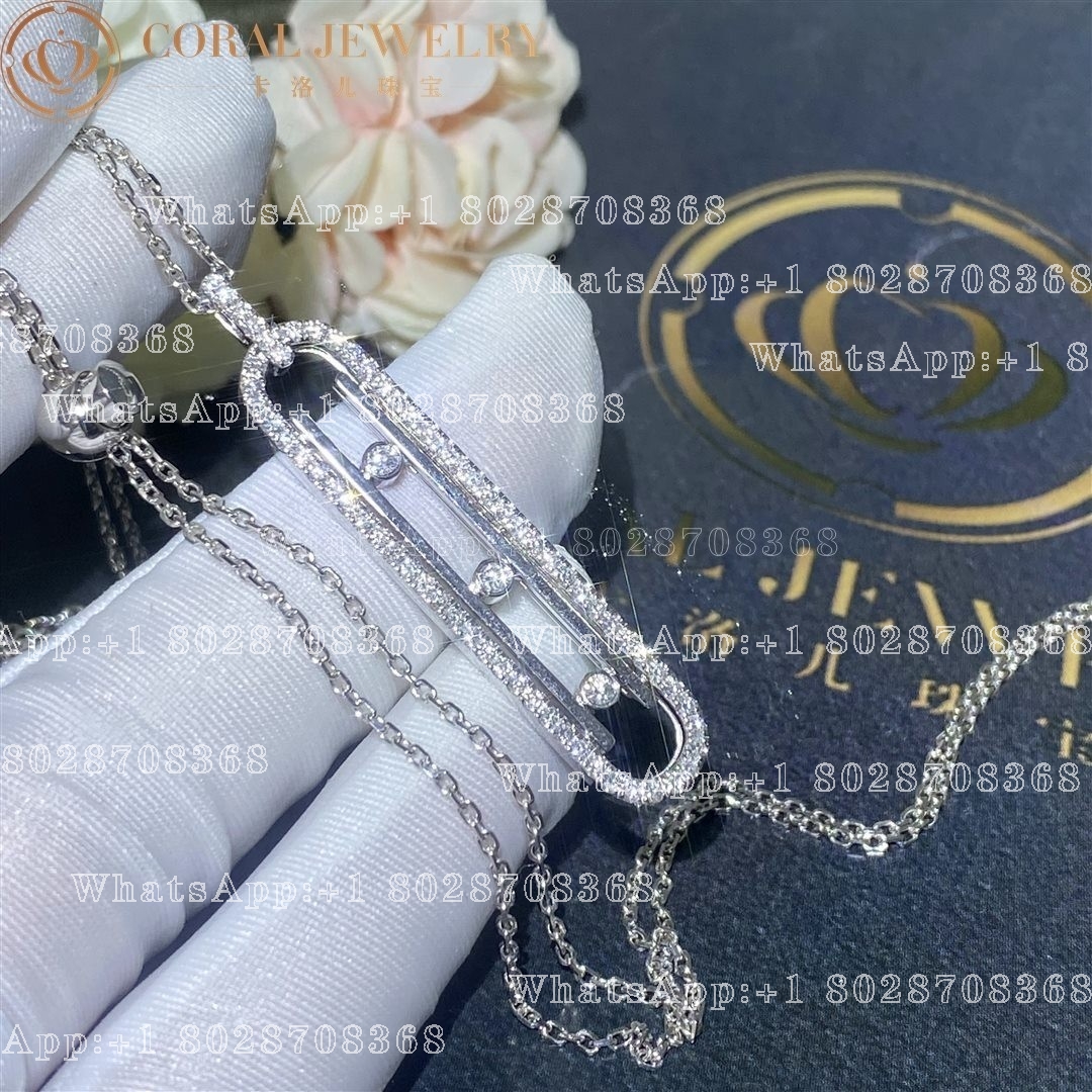Messika Move 10th PM Necklace White Gold Diamond Necklace 10032-WG