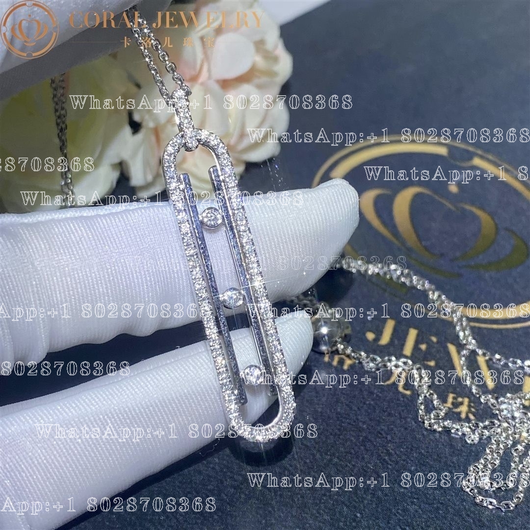 Messika Move 10th PM Necklace White Gold Diamond Necklace 10032-WG