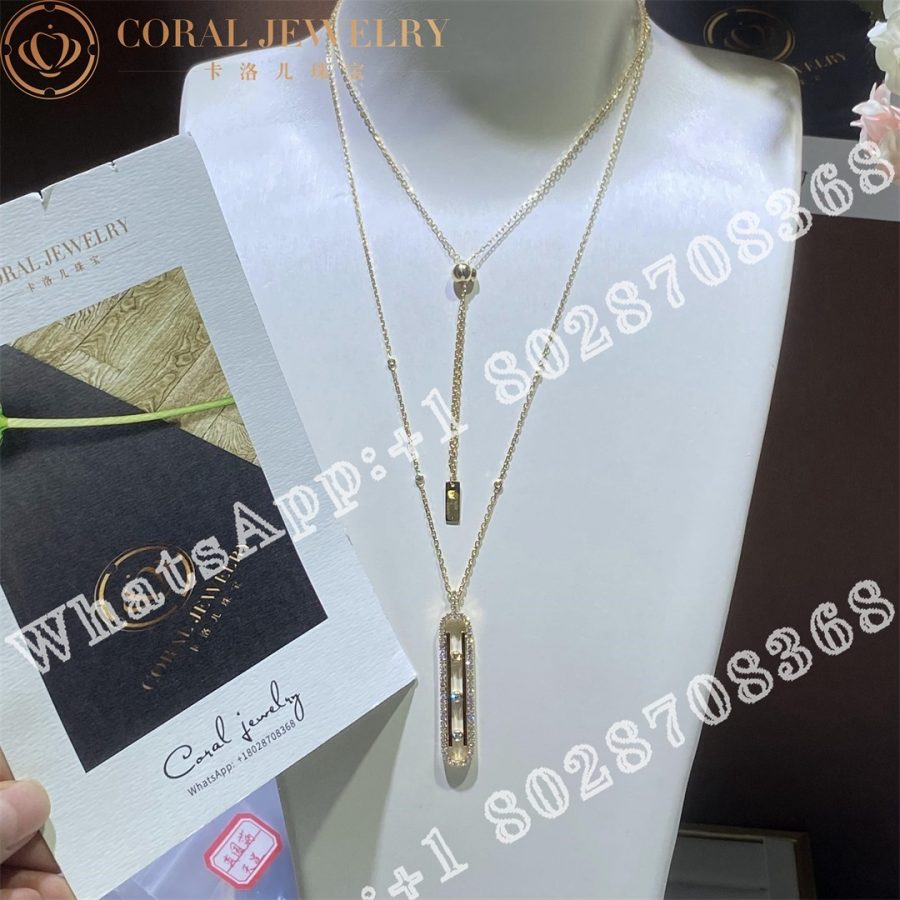 Messika Move 10th PM Necklace Yellow Gold Diamond Necklace 10032-YG - Image 7
