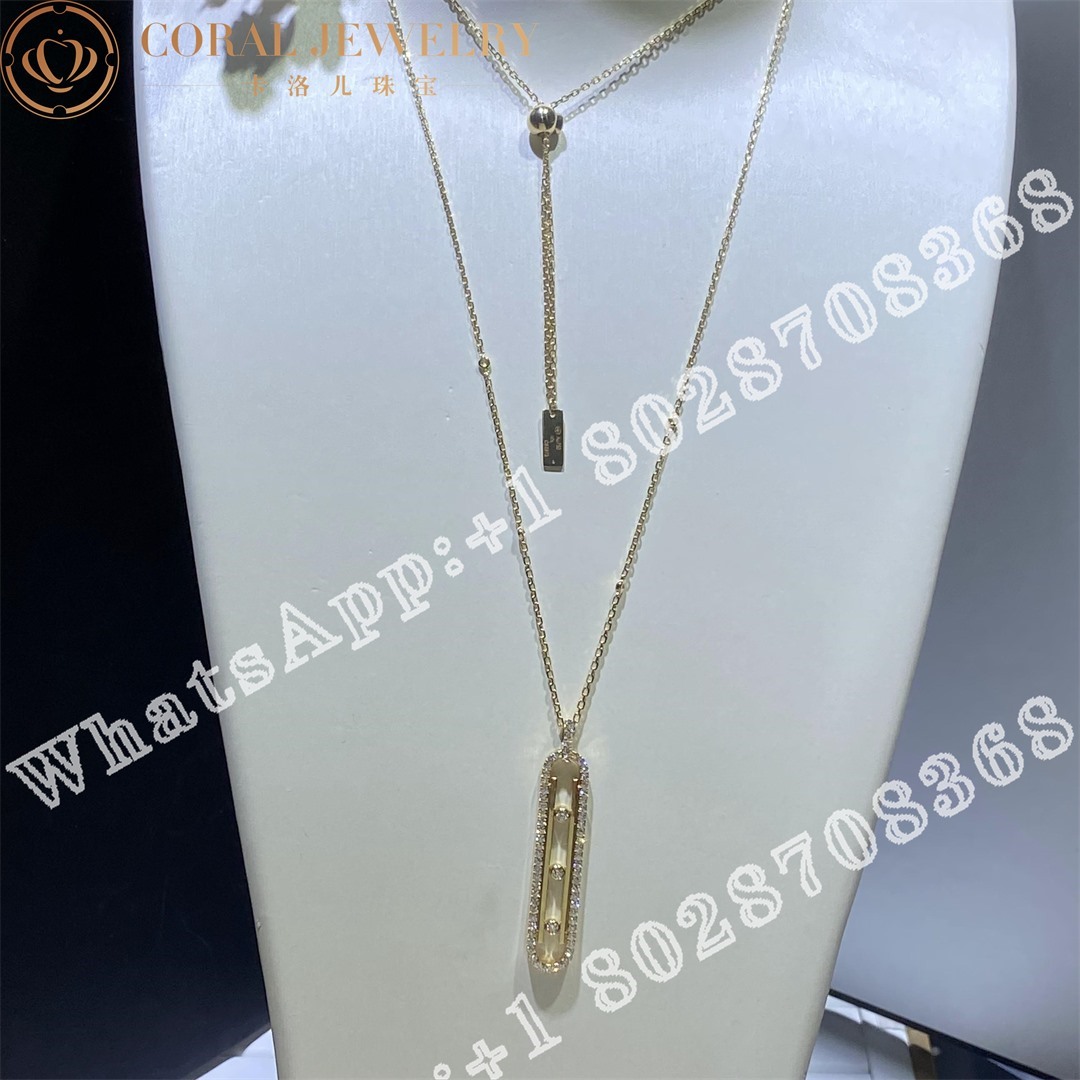 Messika Move 10th PM Necklace Yellow Gold Diamond Necklace 10032-YG - Image 8