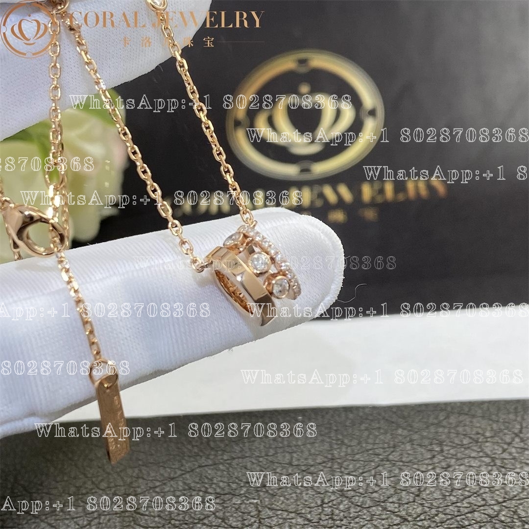 Messika Move Romane Pendant Pink Gold Diamond Necklace 07158-PG