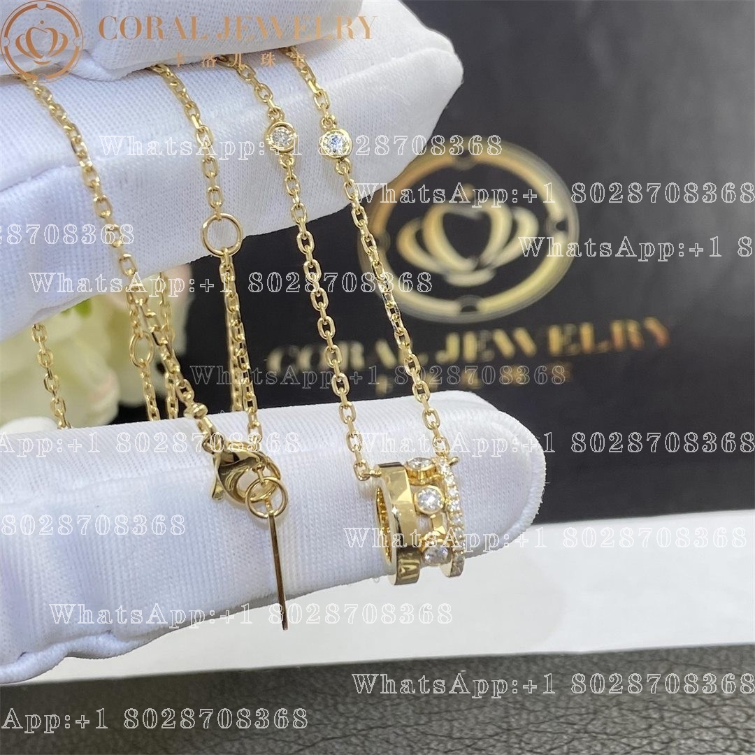 Messika Move Romane Pendant Yellow Gold Diamond Necklace 07158-YG