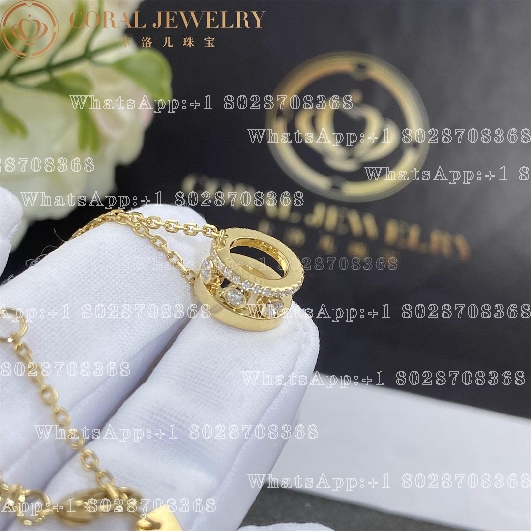 Messika Move Romane Pendant Yellow Gold Diamond Necklace 07158-YG