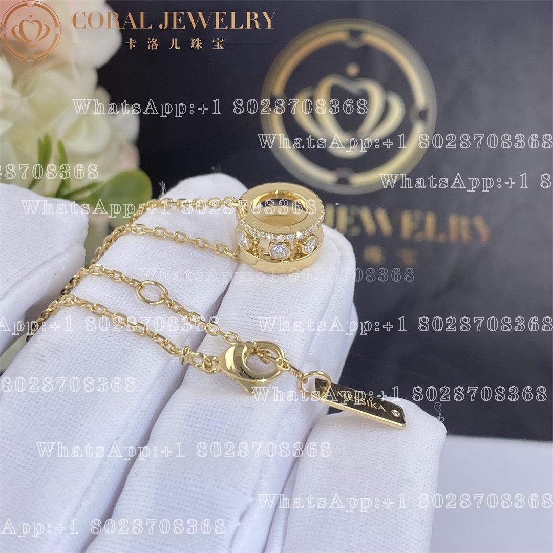 Messika Move Romane Pendant Yellow Gold Diamond Necklace 07158-YG