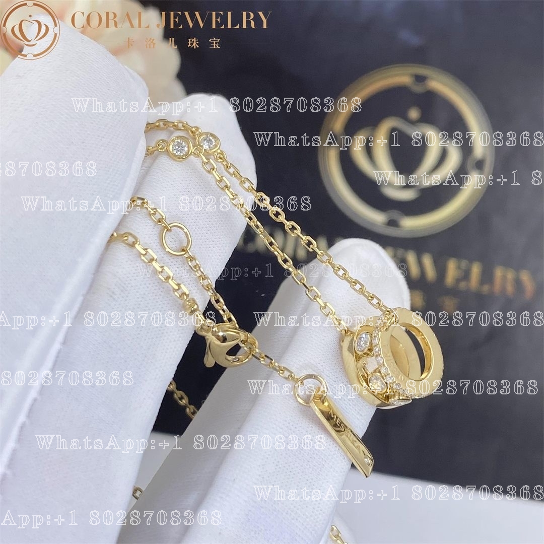 Messika Move Romane Pendant Yellow Gold Diamond Necklace 07158-YG