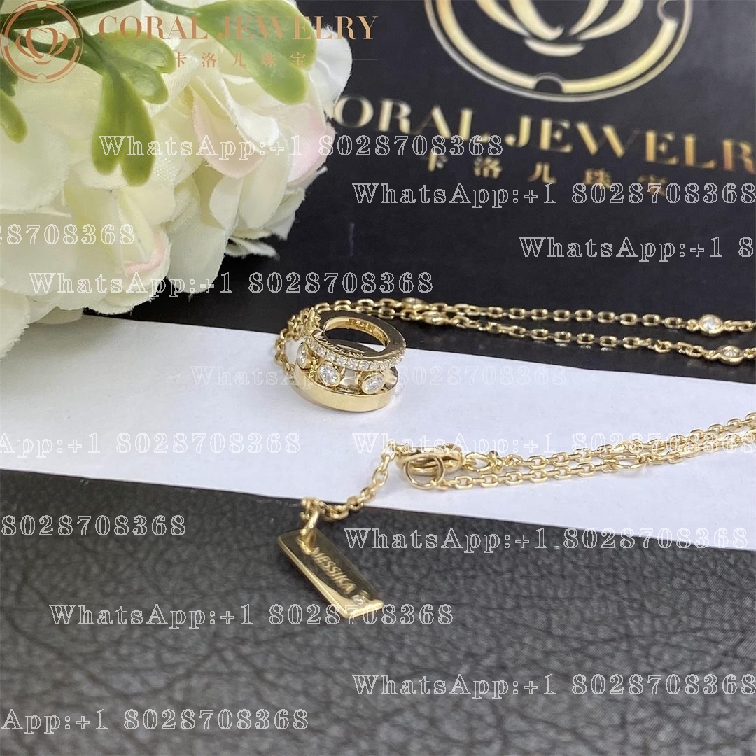 Messika Move Romane Pendant Yellow Gold Diamond Necklace 07158-YG