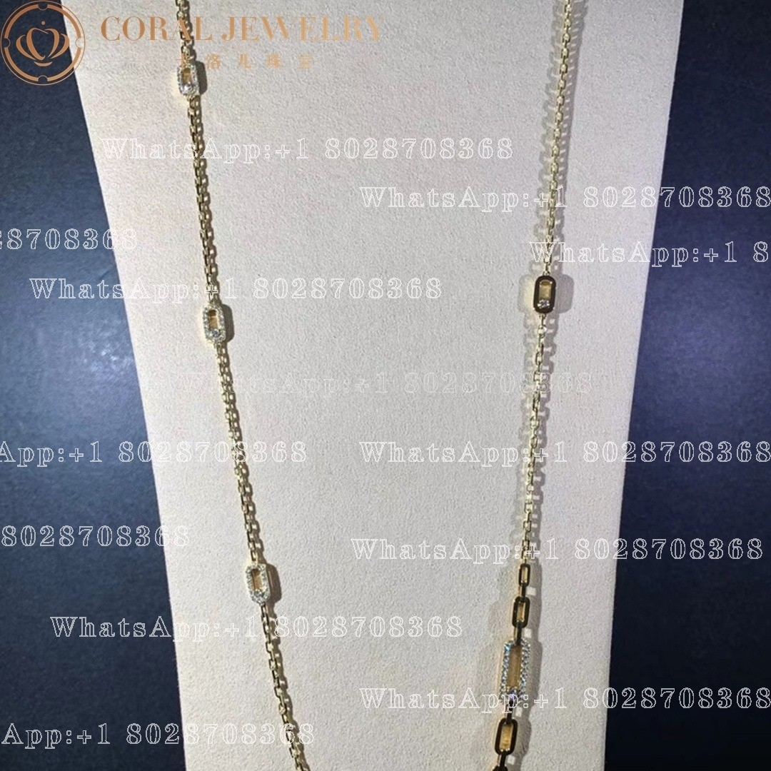 Messika Move Uno Yellow Gold Diamond Necklace 07170-YG - Image 8