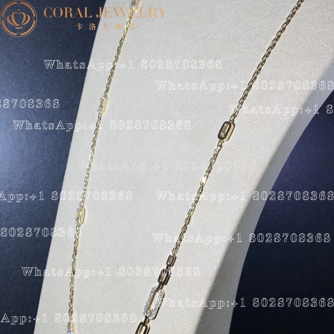 Messika Move Uno Yellow Gold Diamond Necklace 07170-YG - Image 6