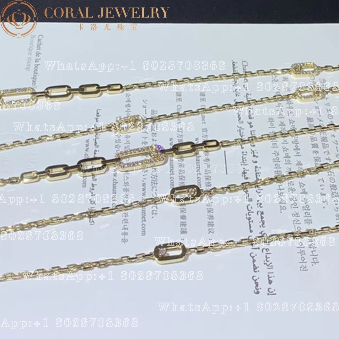 Messika Move Uno Yellow Gold Diamond Necklace 07170-YG - Image 3