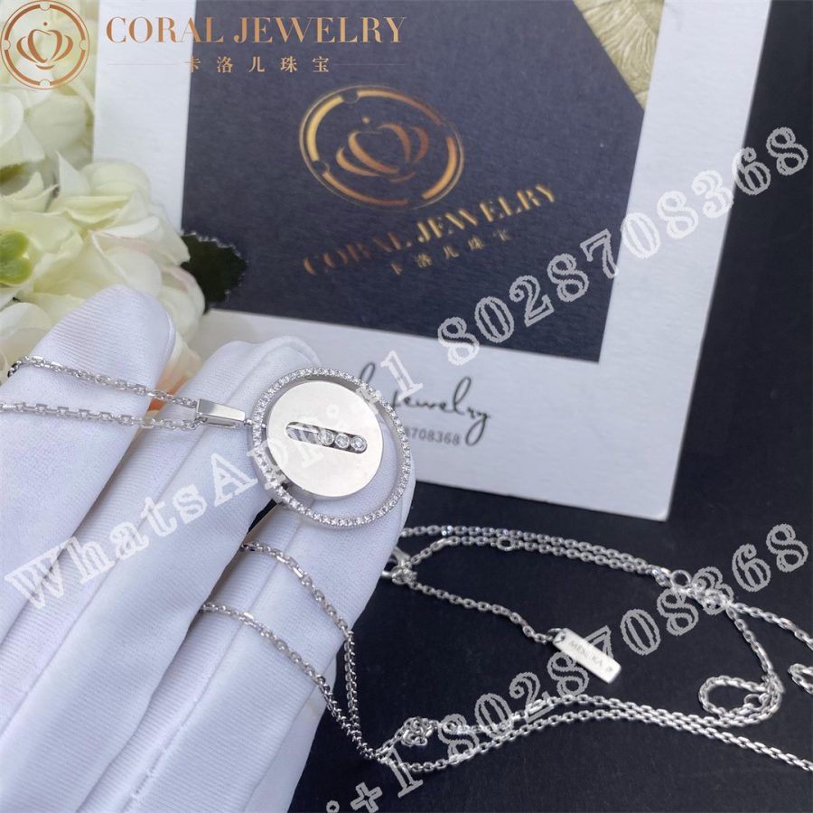 Messika Lucky Move MM White Gold Diamond Necklace 07394-WG - Image 5