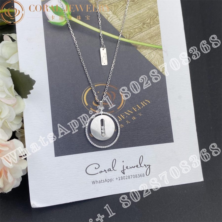 Messika Lucky Move MM White Gold Diamond Necklace 07394-WG - Image 8